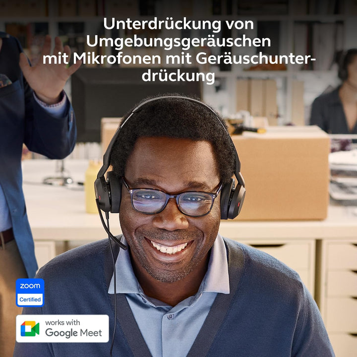 Jabra Evolve2 50 - USB-A/USB-C - schnurgebundenes Dual Headset Zertifiziert für Microsoft Teams Ster