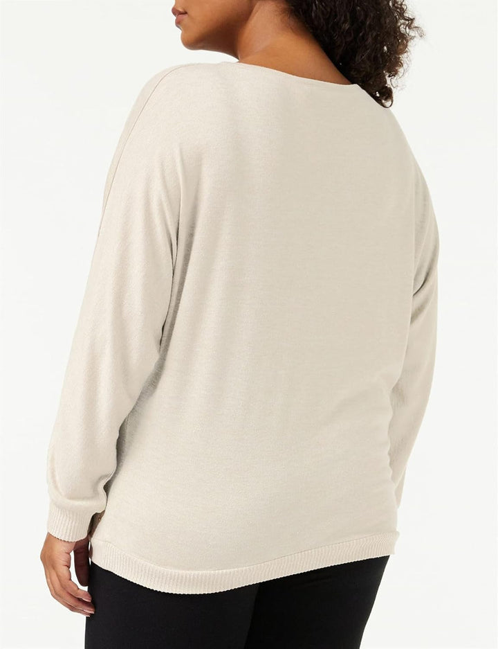 Triumph Damen Thermal Sweater Schlafanzugoberteil, Brown - Light Combination