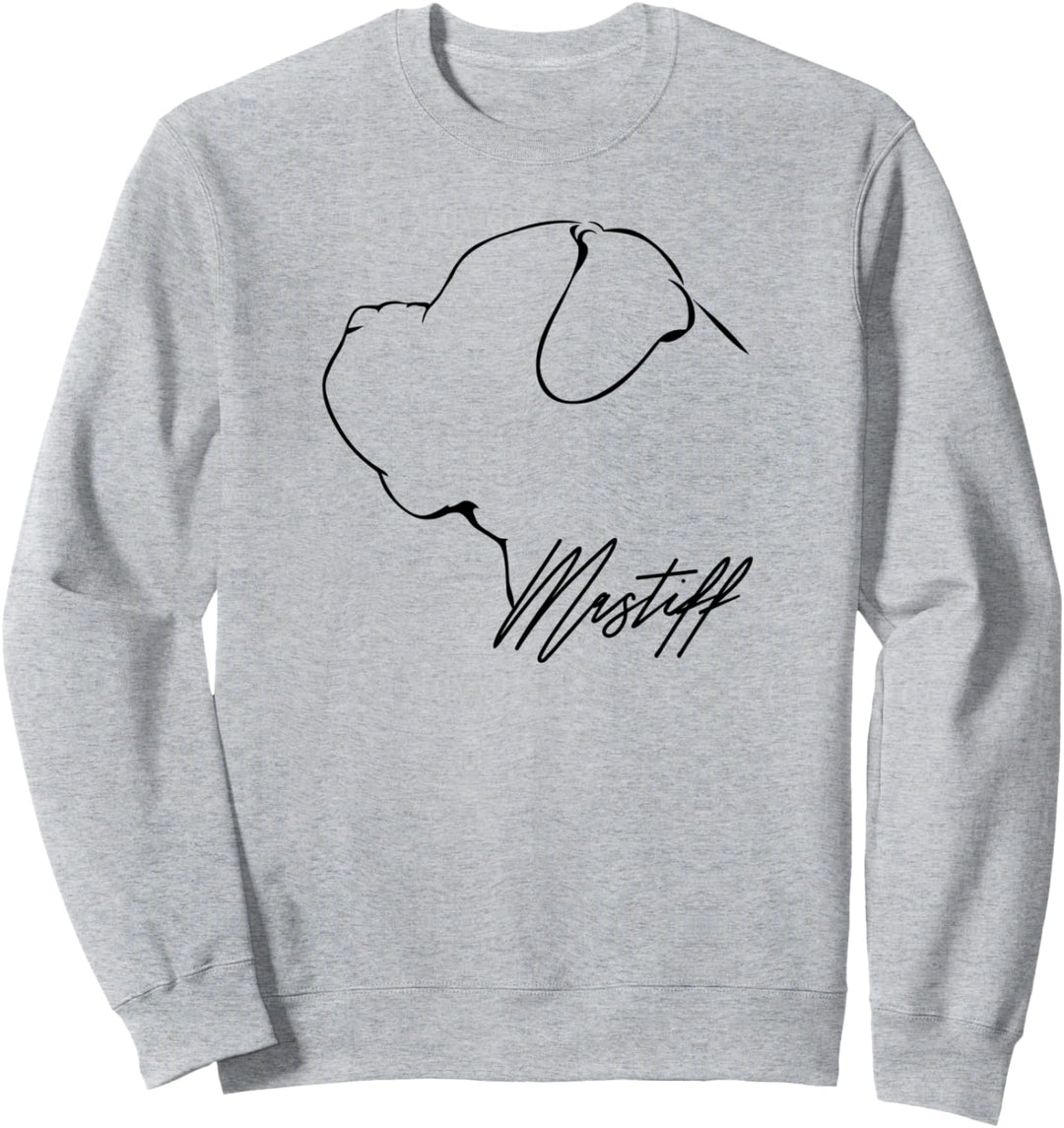 Mastiff Profil Hunderasse Hund Hunde Sweatshirt