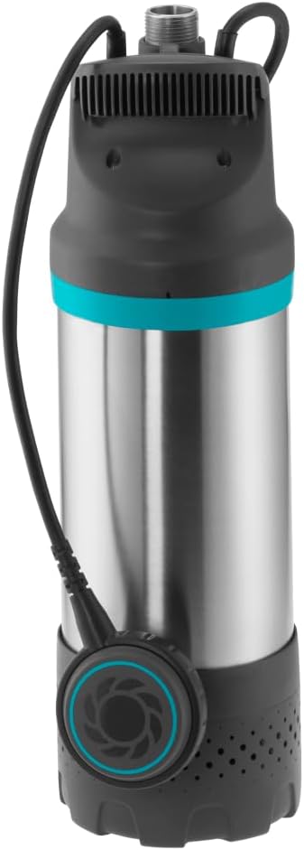 Gardena Tauch-Druckpumpe 5900/4 inox: Tauchdruckpumpe mit 5900 l/h Fördermenge, mit Schmutzfilter, g