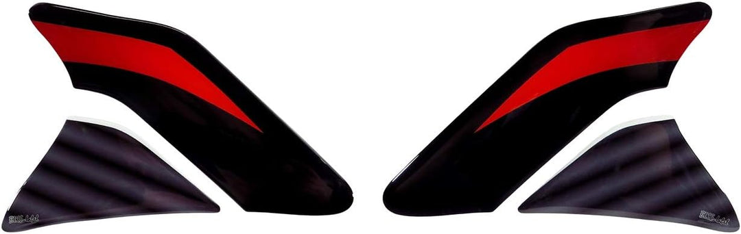 BIKE-label Seitentank Tankpad Silver Street rot kompatibel für Honda 800149