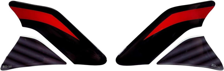 BIKE-label Seitentank Tankpad Silver Street rot kompatibel für Honda 800149