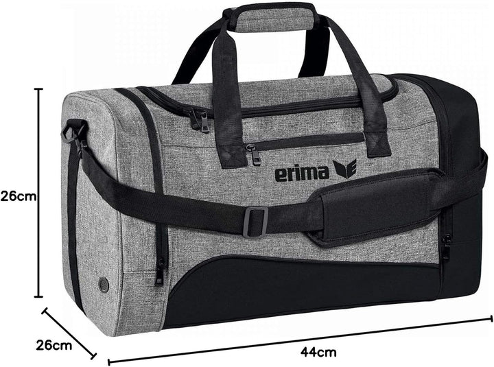 Erima Sporttasche Club 1900 2.0 Sporttasche Schwarz/Grau Melange L, Schwarz/Grau Melange L