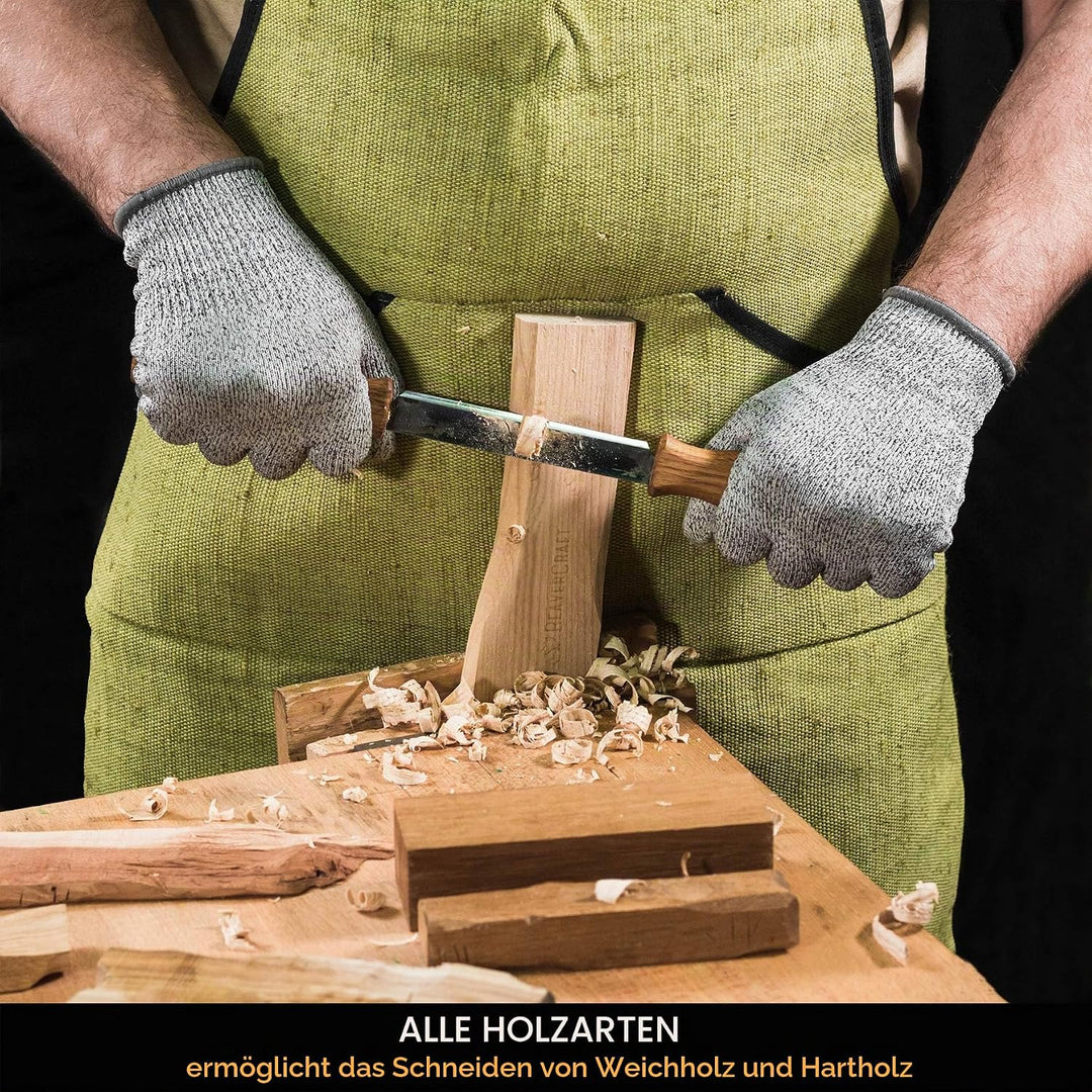 BeaverCraft Ziehmesser mit Lederscheide DK1S-4,3" Straight Shave Knife Holzschnitzwerkzeuge Handwerk