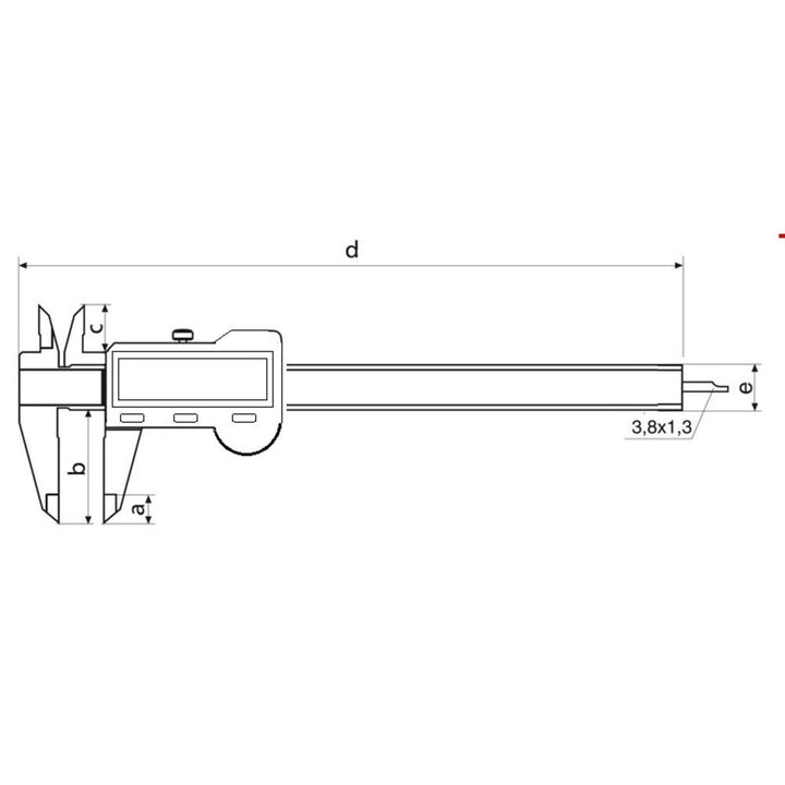 STEINLE 1307 Digital Messschieber 150 mm Ablesung: 0,01 mm Tiefenmass: flach Aktionspreis gültig bis