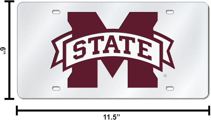 NCAA lasergeschnittenes Kennzeichen Mississippi State Bulldogs