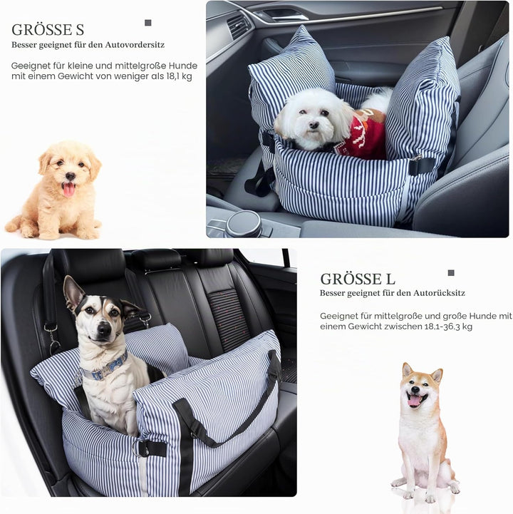 Hundesitz für Hunde, strapazierfähig, mit rutschfester Unterseite und verstellbarem Sicherheitsgurt,