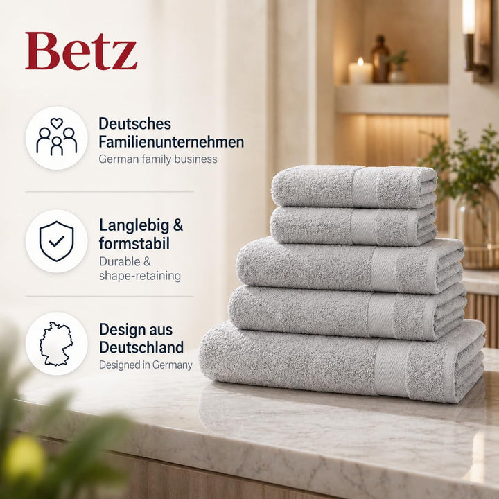 Betz Premium Classic Frottier Handtuch-Set 10-teilig - 2X Liegetücher - 4X Handtücher - 2X Gästetüch