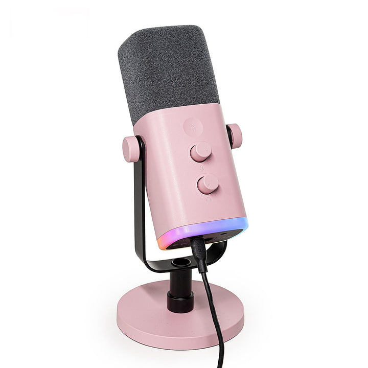 FIFINE USB XLR Mikrofon für Streaming Podcast Studio, Dynamisch Microphone Gaming PC mit Stummschalt