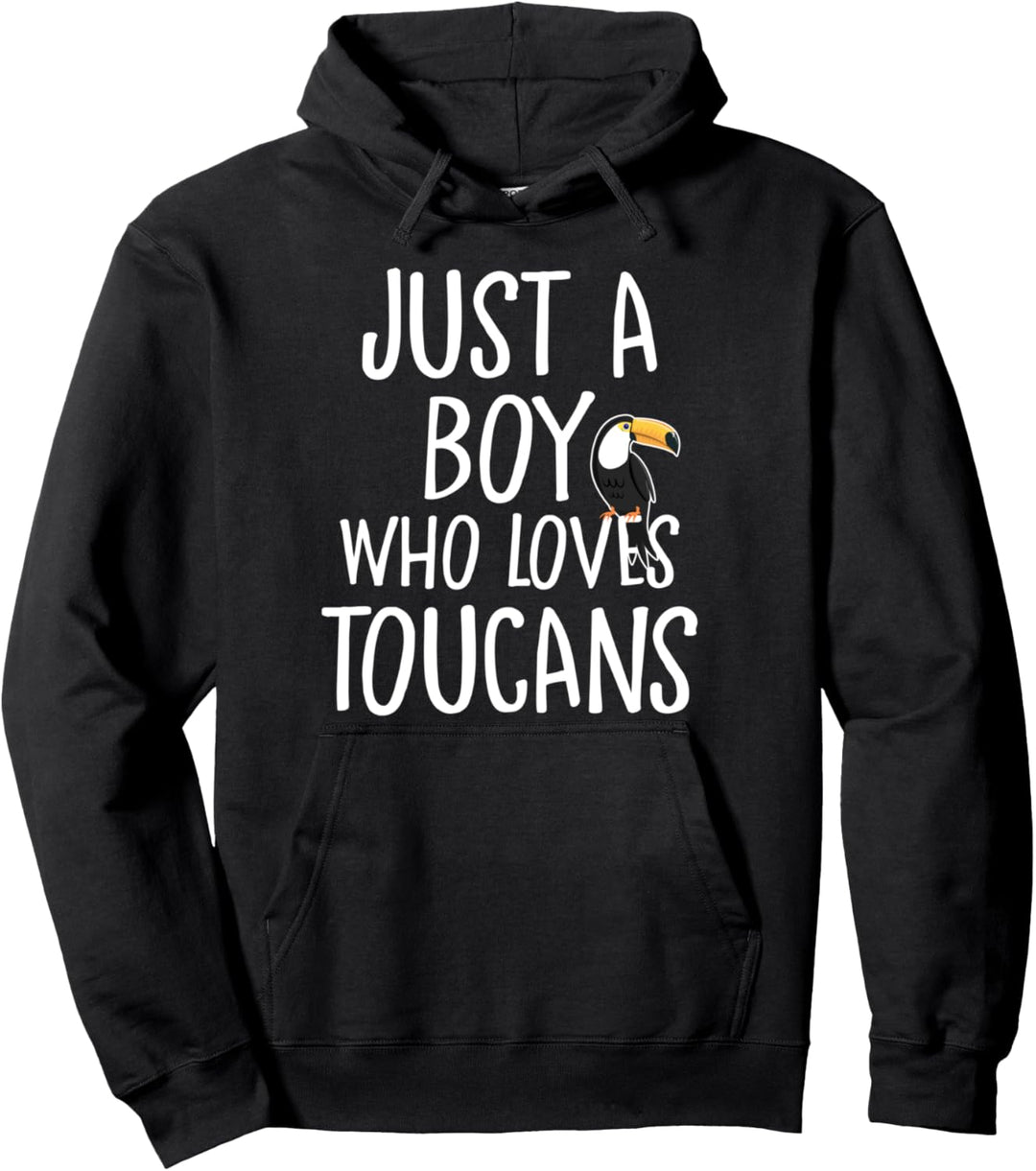 Nur ein Junge, der den neotropischen Vogel der Tukane liebt Pullover Hoodie