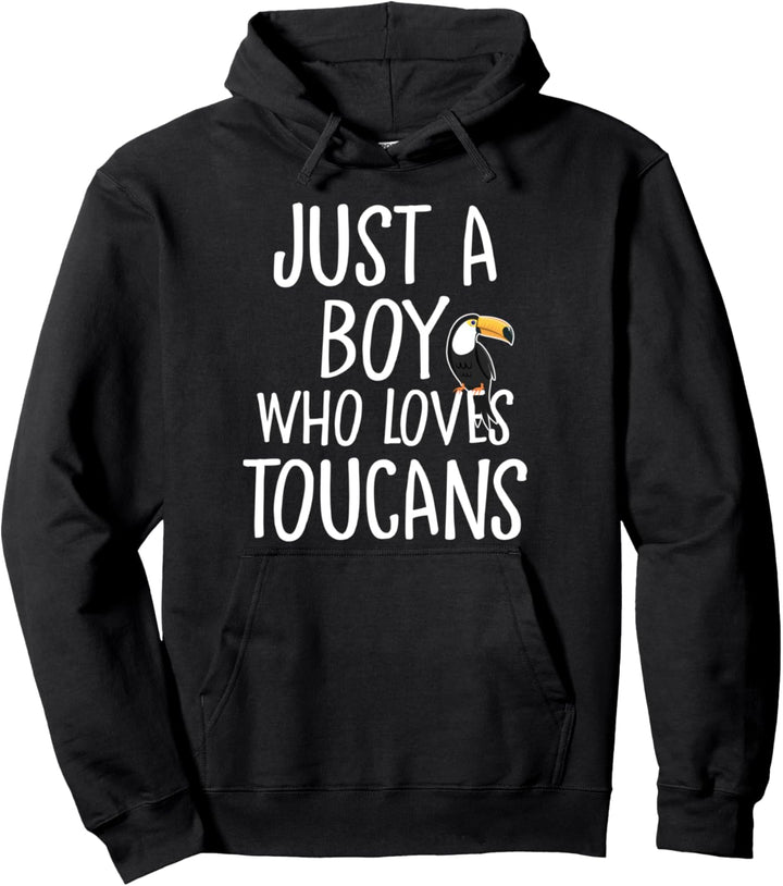 Nur ein Junge, der den neotropischen Vogel der Tukane liebt Pullover Hoodie