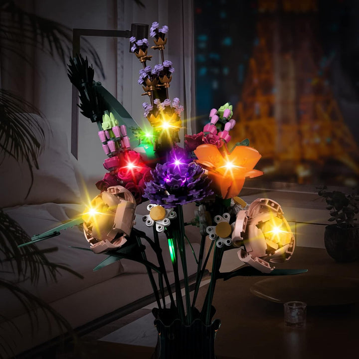 Led Licht Set für Lego 10280 Icons Blumenstrauss (Kein Lego-Modell), Led Beleuchtungs Set für Lego F