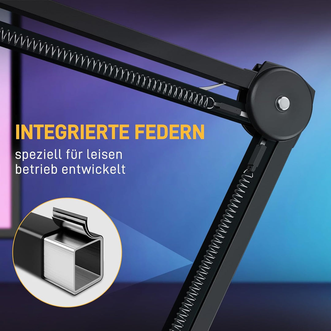 MAONO Mikrofon Arm, verstellbar mit 3/8"-5/8" Adapter, für Blue Yeti、HyperX QuadCast、SoloCast、Elgato