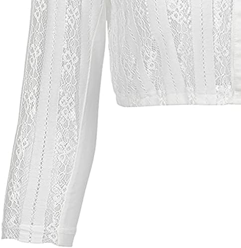 Dirndl Bluse Damen Hochgeschlossen Langärmlig 3/4 Arm V-Ausschnitt Atmungsaktiv mit Spitze Elegante