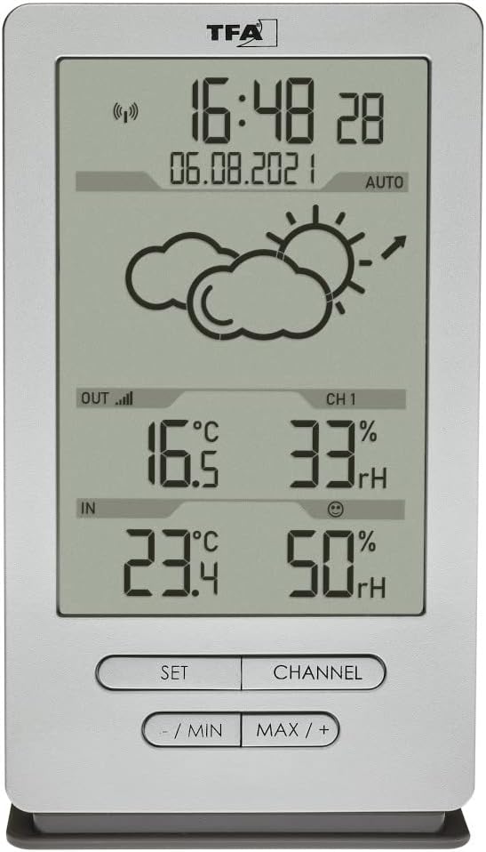 TFA Dostmann Funk Wetterstation Xena, 35.1162.54, mit Aussensensor, Innen und Aussentemperatur, mit