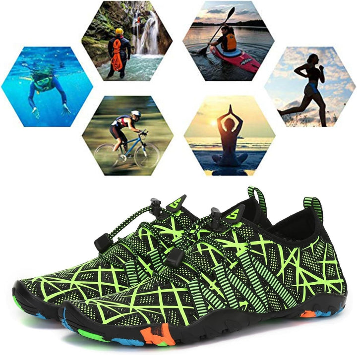 SAGUARO Badeschuhe Damen Herren Wasserschuhe Aquaschuhe Barfuss Schuhe Schnell Trocknend Strandschuh