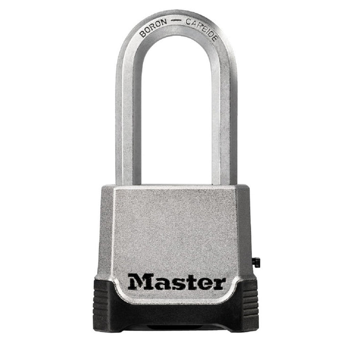 MASTER LOCK Hochleistungsvorhängeschloss [Schlüssel + Zahlenkombination] [Zinkgehäuse] [Aussenbereic
