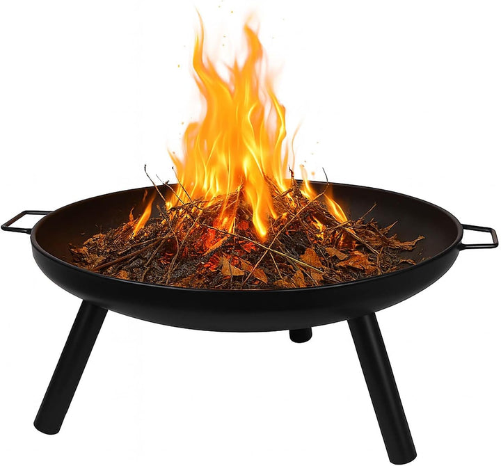Feuerkorb 59 cm Runde Feuerschale Metall Outdoor Feuerstelle Gartenfeuer