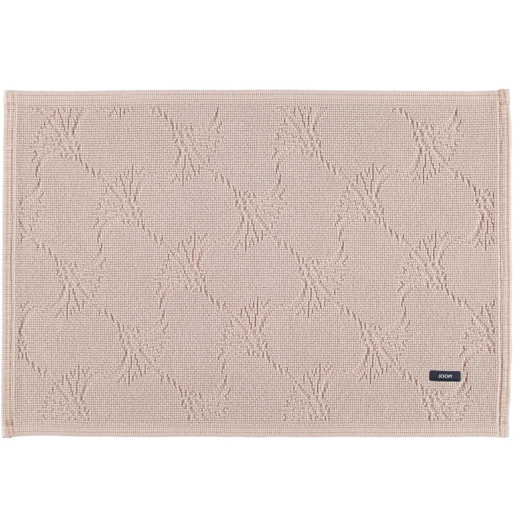 Joop! Badteppich New Cornflower 60 x 90 cm Farbe Sand 100% Baumwolle Florhöhe 6 mm Form eckig edle O