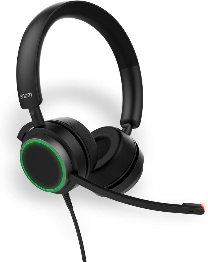 Snom A330D Kabelgebundenes Over-Ear-Headset - Headset Mit Mikrofon Kabellos, Kopfhörer Kabel, Gamin