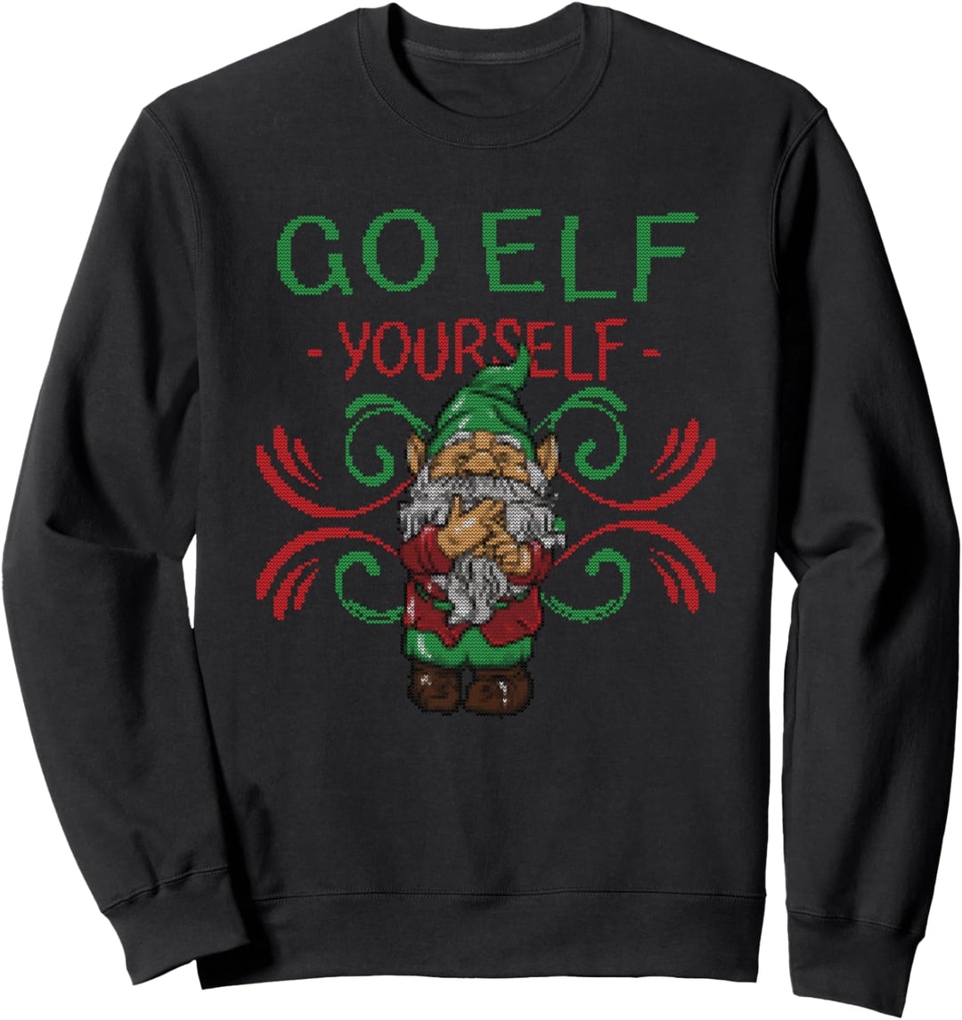 Unanständiges Weihnachts-Zwergengeschenk Sweatshirt