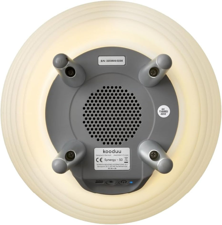 Kooduu Synergy 50 - Bluetooth Lautsprecher mit Lampe - Weinkühler-Funktion | 2L Kühlfach - Dimmer mi