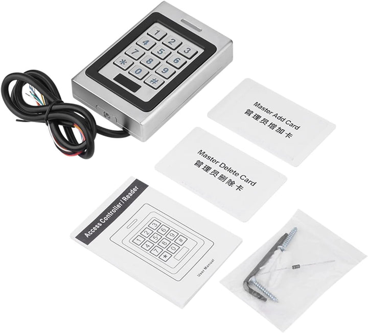 ASHATA RFID Türöffner Codeschloss, wasserdichte Tür Zutrittskontrollsystem Access Control System,RFI