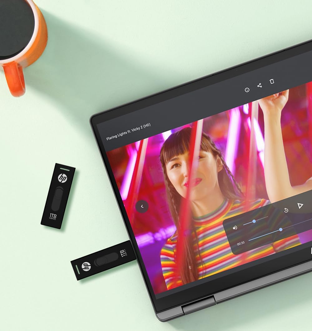 HP x911w USB SSD 3.2 Flash-Laufwerk 128GB, 500MB/s Lesegeschwindigkeit, 450MB/s Schreibgeschwindigke