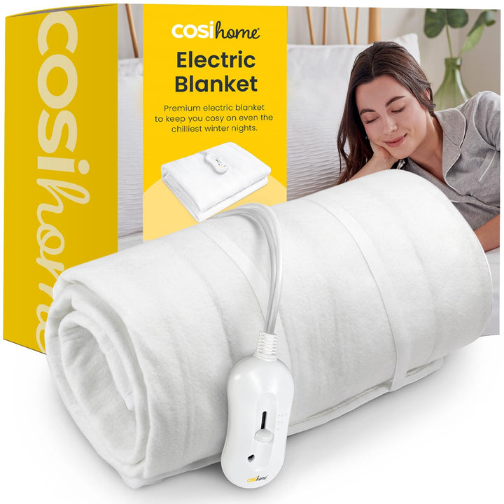Cosi Home Wärmeunterbett - 150x80cm Premium Wärme-Unterbett mit integriertem Sicherheitssystem und Ü