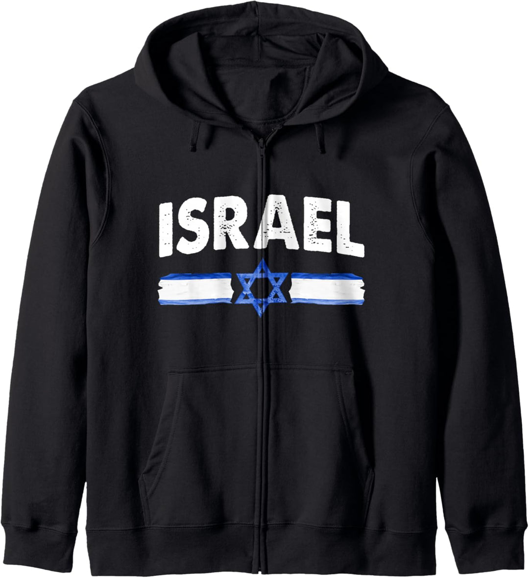 Israelische Flagge Davidstern Kapuzenjacke