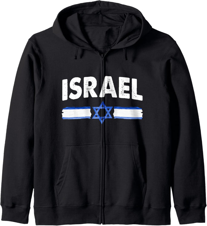 Israelische Flagge Davidstern Kapuzenjacke