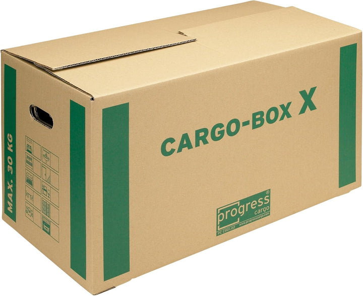 progressCARGO Transport-Umzugskarton, Eco, PC CB01.02, 1-wellig, 637 x 340 x 360 mm, 10-er Pack, bra