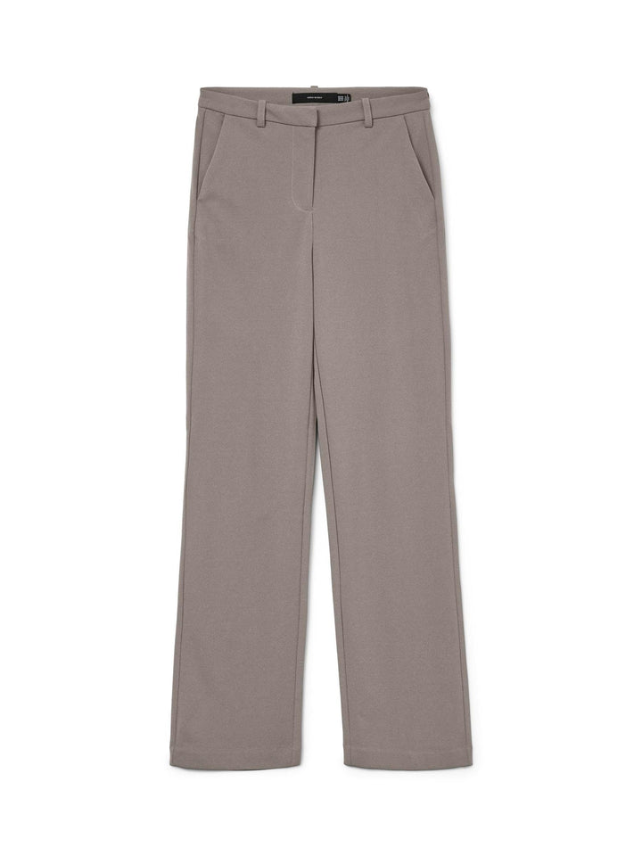 VERO MODA Damen Vmzamira Mw Slim Straight Pant Noos, M / 32L Moon Rock