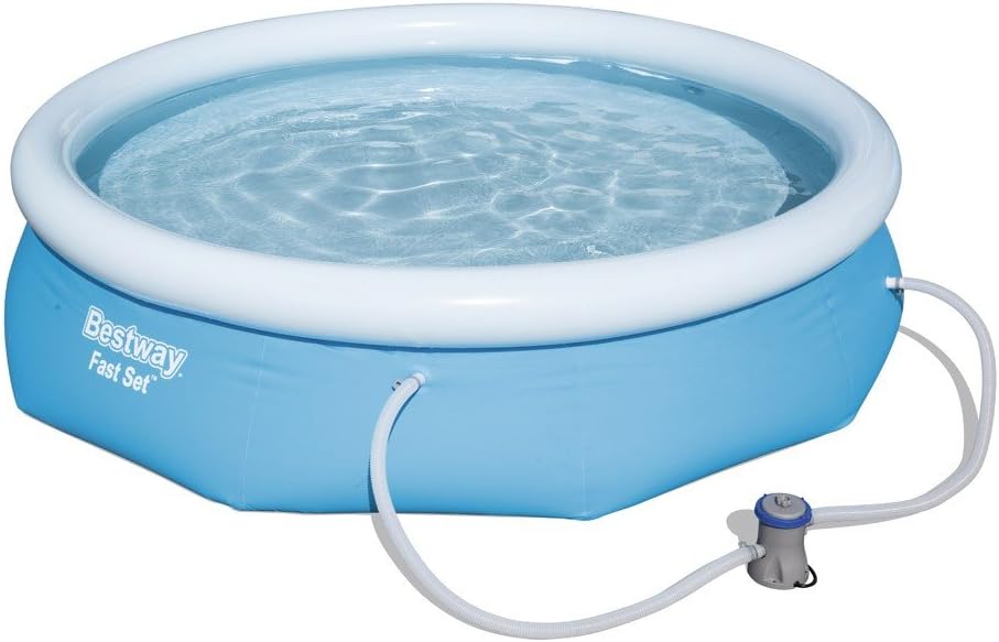 Bestway 57109GS Fast Pool Set mit Filterpumpe GS, 305 x 76 cm 305 x 76 cm Blau, 305 x 76 cm Blau
