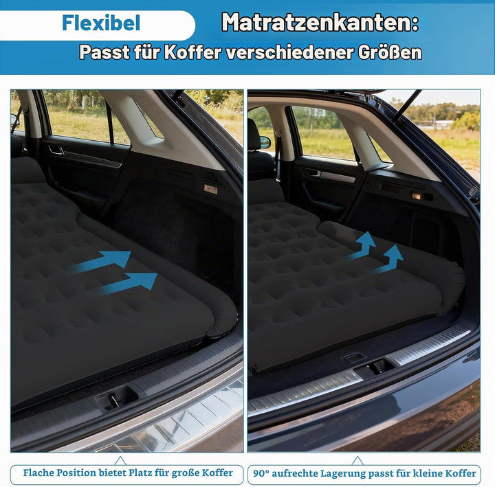 Aufblasbare Auto Matratze, Luftmatratze Auto für Reise Camping, Matratze für Auto mit Schnellaufblas
