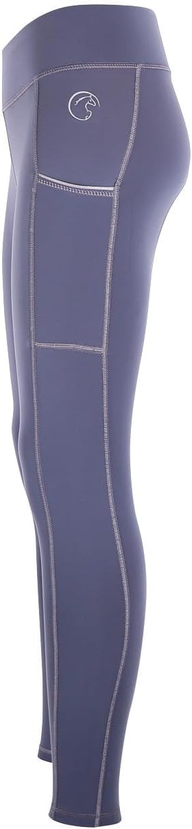 AK Wintex Reithose zum Überziehen, hohe Taille, Winter-Leggings, Vollbesatz, Silikongriff XS Anthraz