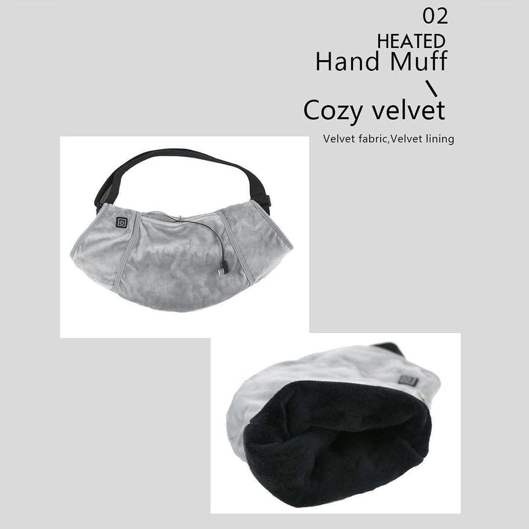 Electric Heated Hand wärmere Muff, kaltes Wetter Thermal Handschuh Taillenbeutel 3 Level für Männer