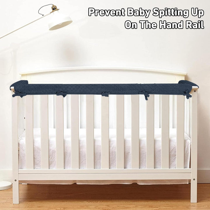 IULONEE 3pcs Baby Bed Rail Cover Protector Set Kinderbett Kantenschutz 128x18cm/68x18cm Bettkantensc