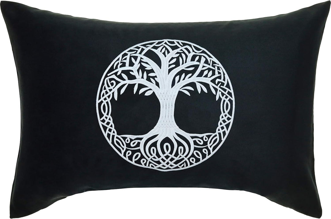 Yggdrasil Wikinger Kissen mit Füllung 40x60cm Wikinger Dekoration Baum des Lebens Wohnzimmer Dekokis