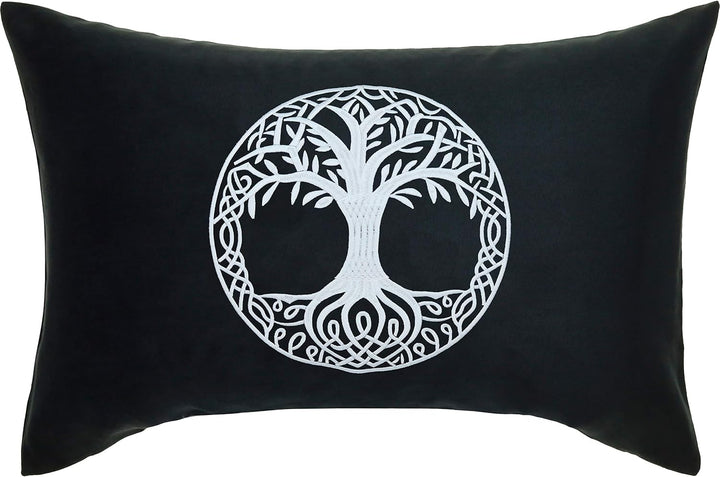 Yggdrasil Wikinger Kissen mit Füllung 40x60cm Wikinger Dekoration Baum des Lebens Wohnzimmer Dekokis