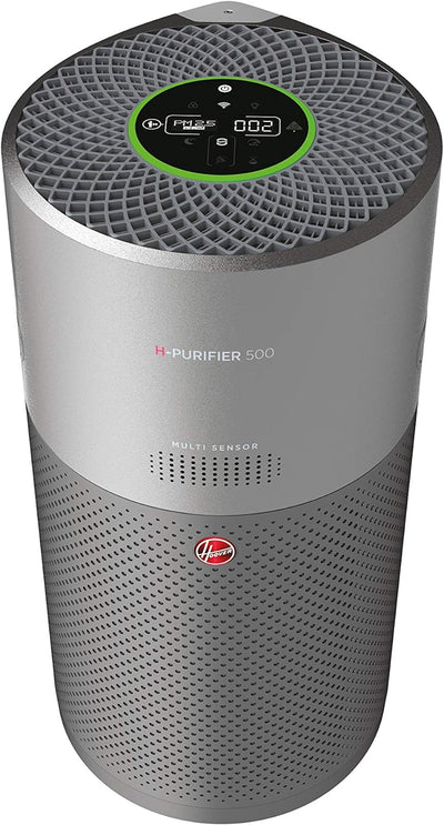 Hoover H-PURIFIER 500 Luftreiniger, HEPA-13-Filter, entfernt bis zu 99,97% der Allergene, Pollen & S