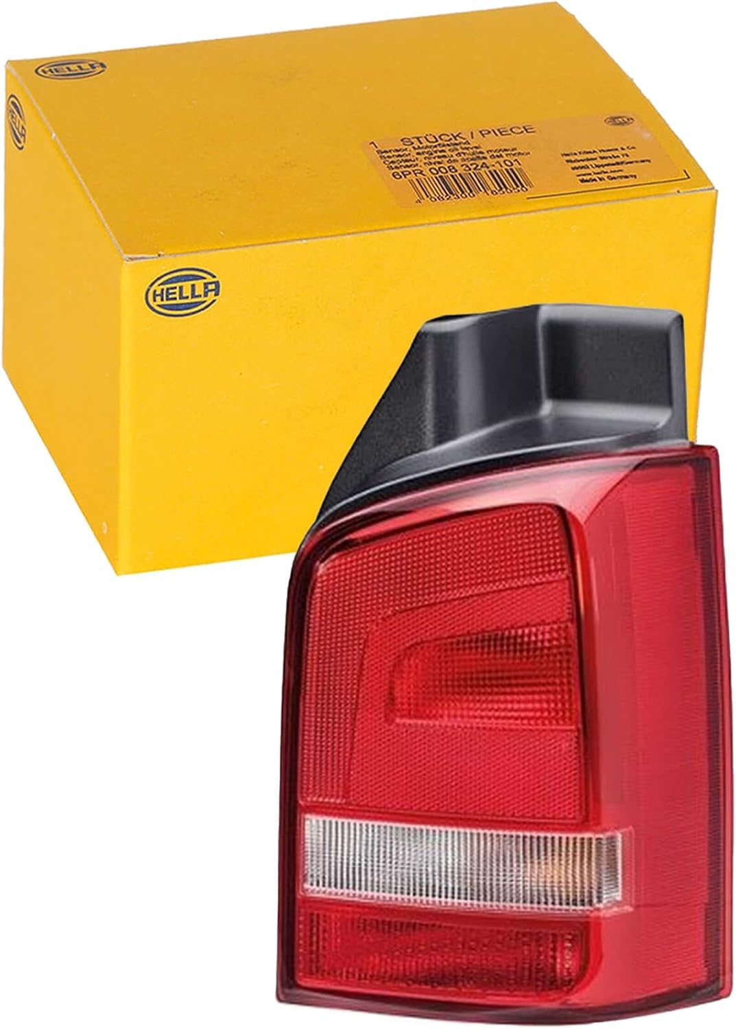 HELLA 2SK 010 318-071 Heckleuchte - Glühlampe - glasklar/rot - links - für u.a. VW T5 (7Hb,7Hj,7Eb,7