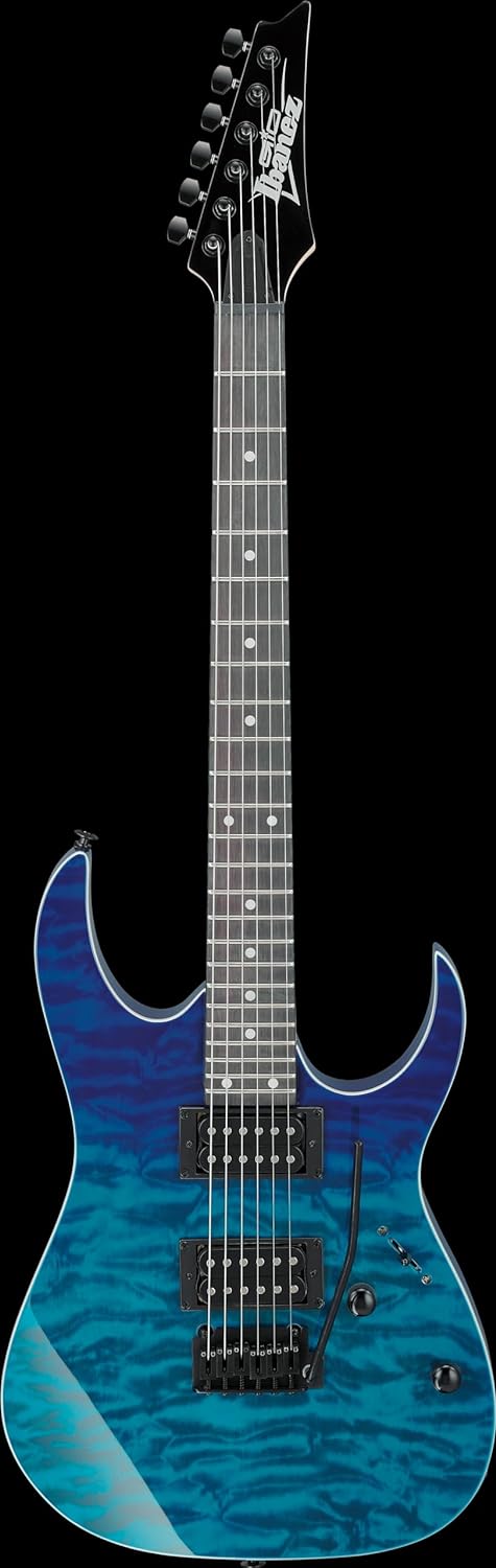 Ibanez GRG120QAASP-BGD GIO Series Electric Guitar - Black Hardware - Blue Gradiation