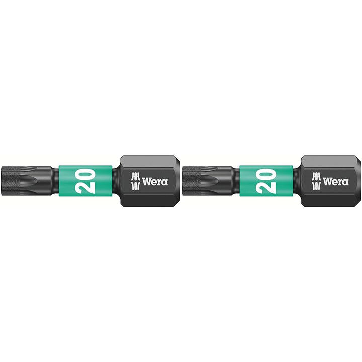 Wera 867/1 IMP DC Impaktor Bits SB TX 20, TX 20 x 25 mm, Wera 05073924001 (Packung mit 2) 8 x 4 x 1