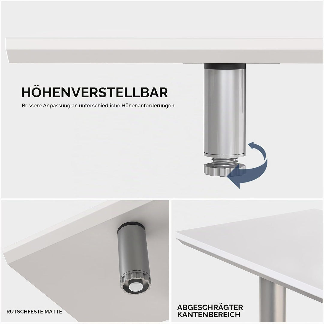 Fenge Grosser Monitorständer 100cm Dual Monitor Stands Riser mit Höhenverstellbarem Bein,Multifunkti