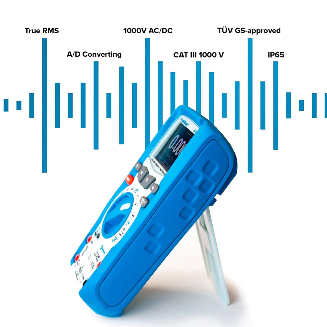 PeakTech 3440 – True RMS Digital Multimeter mit 4.0 Bluetooth & Grafik-Display CAT III 1000 V & Peak