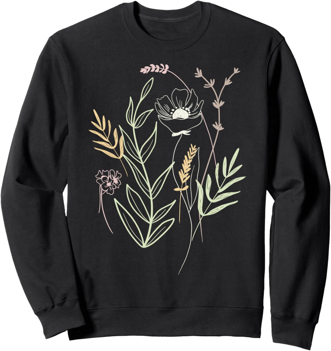 Trendy Abstract Floral Redux Sweatshirt