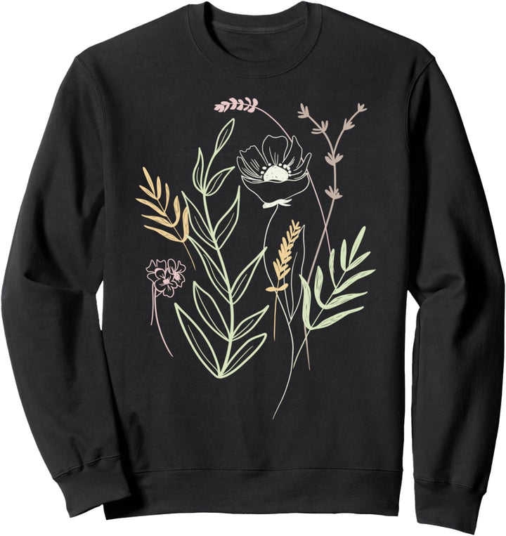 Trendy Abstract Floral Redux Sweatshirt