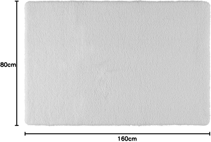 Rhomtuft Badteppiche Square Weiss - 01 80x160 cm, 80x160 cm