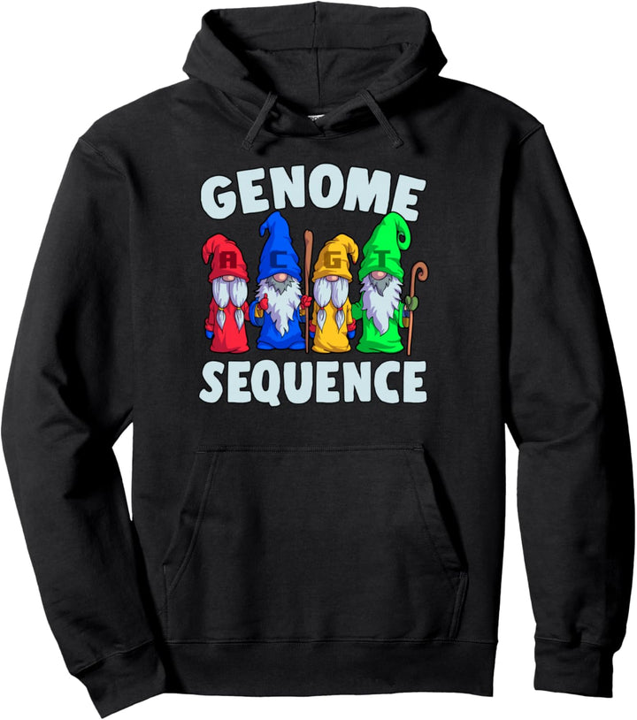 Genomsequenz Lustiger Gnom Biologie Physik Wissenschaft Pun Pullover Hoodie
